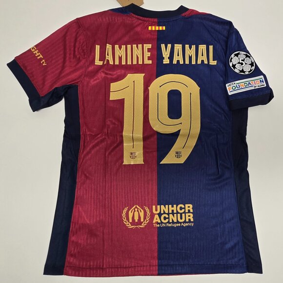 Lamine Yamal FC Barcelona Jersey #19 Blue & Red 24/25 - Picture 9 of 12